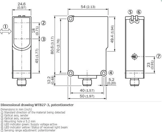 Alt view image 2 of 2 - SICK WTB27-3P3741 Photoelectric Proximity Sensor ,PNP,New