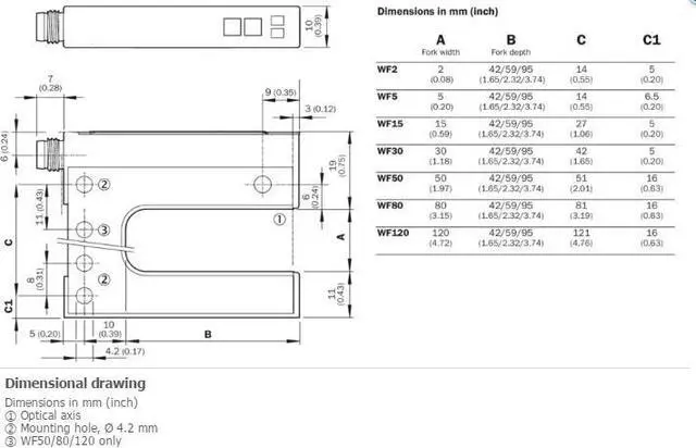 Alt view image 2 of 3 - SICK WF5-60B416 Optical Detection Principle ,NPN ,PNP,New