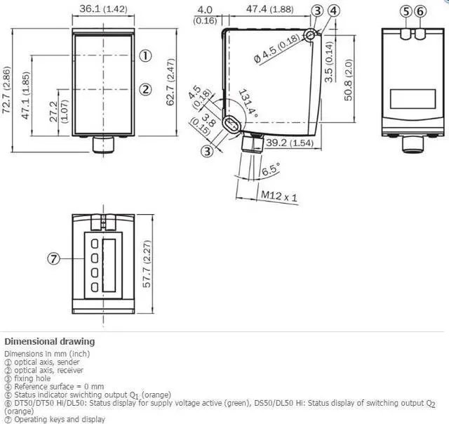 Alt view image 4 of 5 - SICK DT50-P1114 Mid Range Distance Sensors New