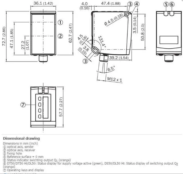 Alt view image 2 of 3 - SICK DT50-P1113 Mid Range Distance Sensors New