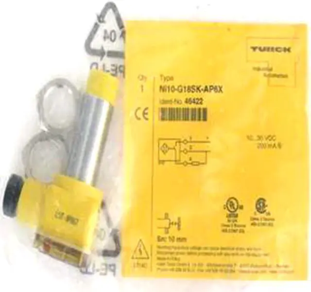 Main image of TURCK Ni10-G18-AP6X1 46705 Inductive sensor PNP