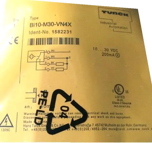 Alt view image 2 of 2 - TURCK BI10-M30-VN4X 1582352 Inductive sensor NPN