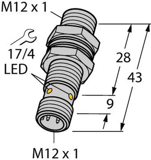 Alt view image 2 of 3 - TURCK Bi2-G12K-AP6X-H1141 4670260 Inductive sensor PNP
