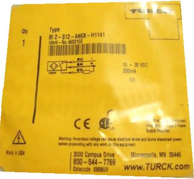 Main image of TURCK Bi2-S12-AP6X-H1141 46520 Inductive sensor PNP