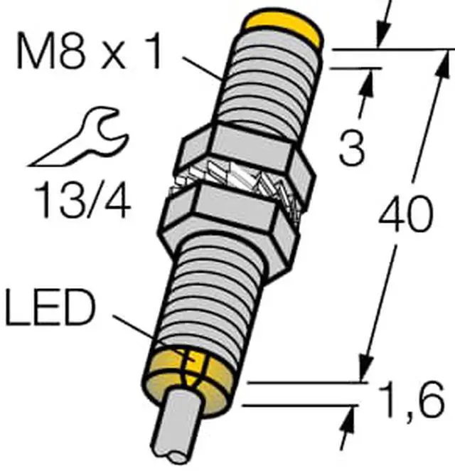 Alt view image 2 of 2 - TURCK NI3-EG08-RP6X 4602742 Inductive sensor PNP