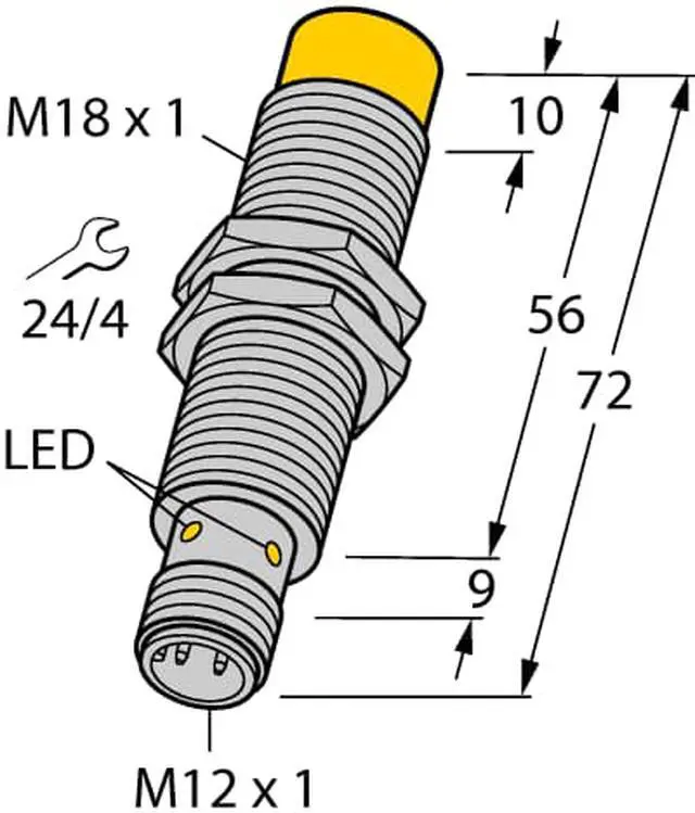 Alt view image 2 of 2 - TURCK Ni8-M18E-AP6X-H1141 4611233 Inductive sensor PNP