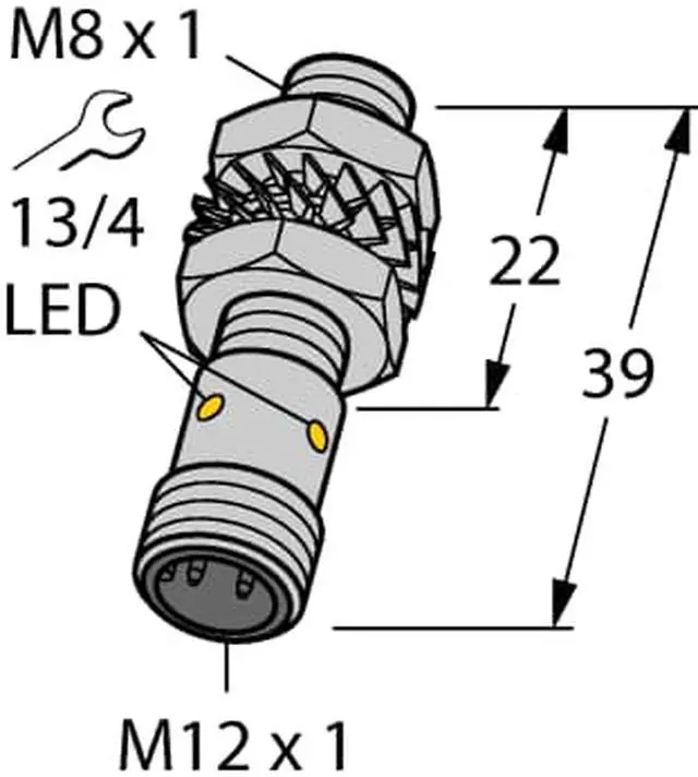 Alt view image 2 of 2 - TURCK  BI2-EG08-AN6X-H1341 4669560 Inductive sensor NPN