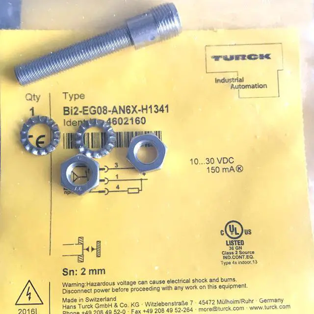 Main image of TURCK  BI2-EG08-AN6X-H1341 4669560 Inductive sensor NPN