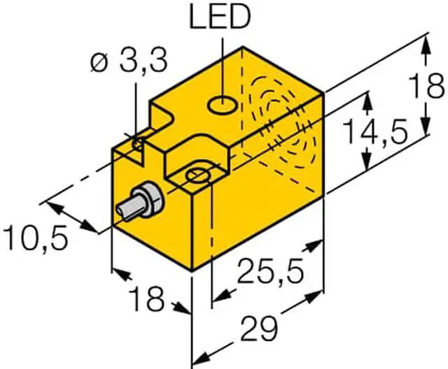 Alt view image 3 of 3 - TURCK  Ni5-Q18-AP6X 4614606 Inductive sensor PNP