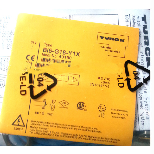 thumbnail image 2 of Turck BI5-G18-AP6X Inductive Proximity Sensor – Barrel Style, PLC Ready, NEW 2 of 3