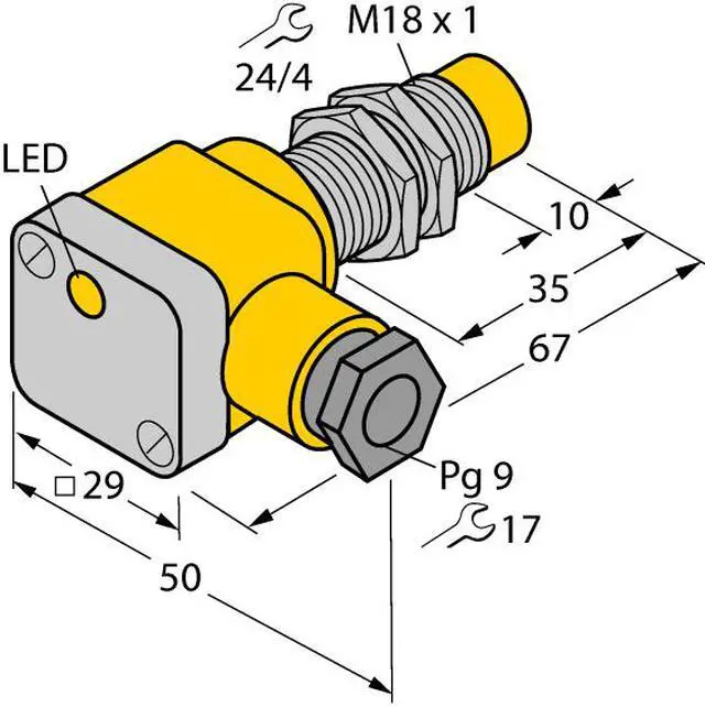Alt view image 2 of 2 - TURCK NI10-G18SK-Y1X 40161 Inductive sensor