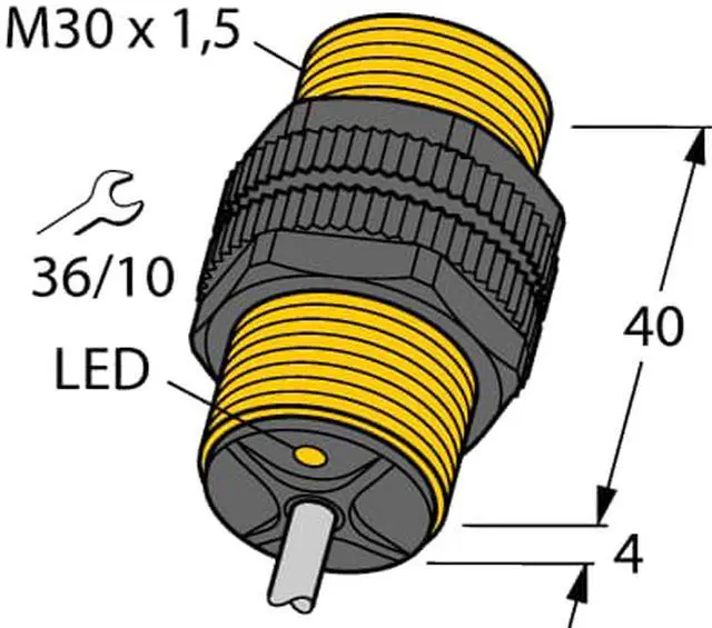 Alt view image 2 of 2 - TURCK BI10-P30-Y1X 40400 Inductive sensor
