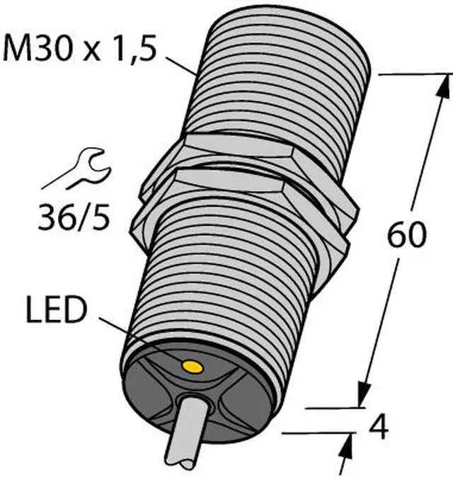 Alt view image 2 of 2 - TURCK  Bi10-G30-AN6X 4647500  Inductive sensor NPN