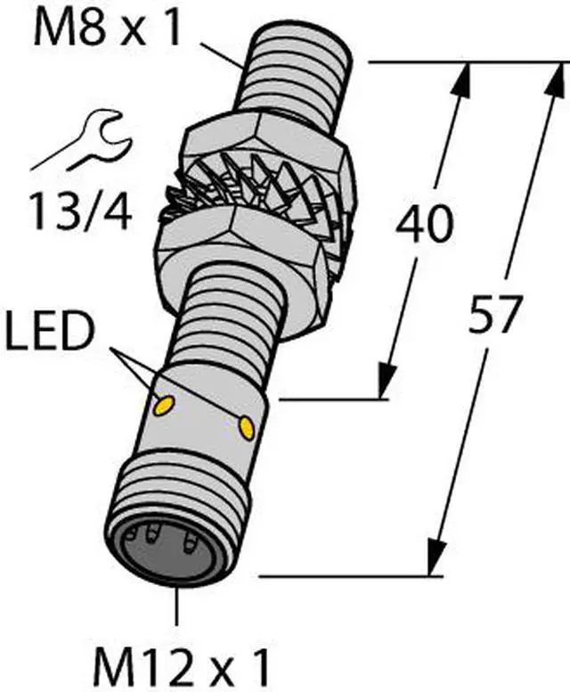 Alt view image 2 of 2 - TURCK BI2U-EG08-AP6X-H1341  4602034 Inductive sensor  PNP