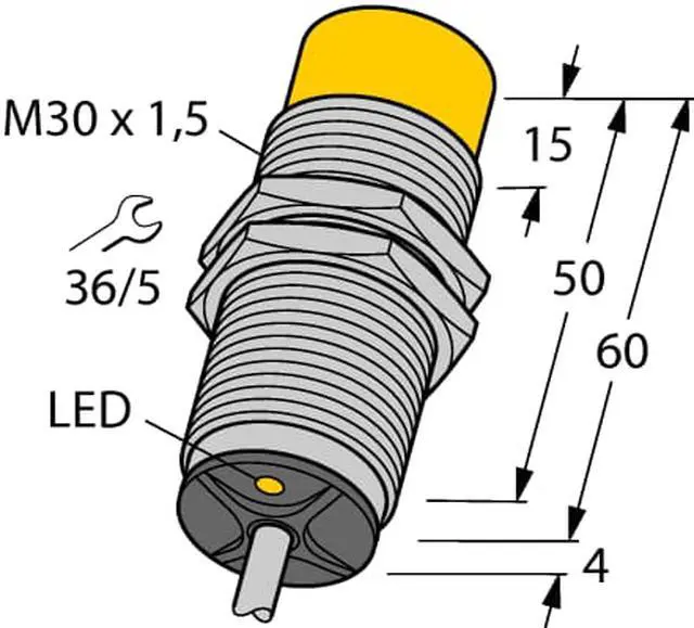 Alt view image 2 of 2 - TURCK NI30U-M30-AN6X 1644634 Inductive sensor NPN