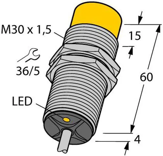 Alt view image 2 of 2 - TURCK Ni15-G30-AN6X 4647700 Inductive sensor NPN