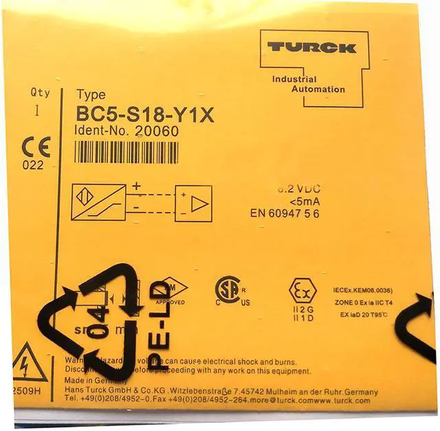 Main image of TURCK BC5-S18-Y1X 20060 Inductive sensor