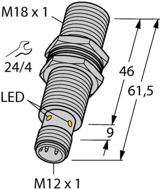 Alt view image 2 of 2 - TURCK BI8-M18-VP6X-H1141 1634945 Inductive sensor PNP