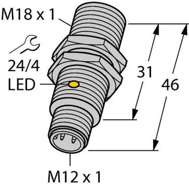 Alt view image 2 of 2 - TURCK Bi5-G18K-AP6X-H1141 4670460 Inductive sensor PNP