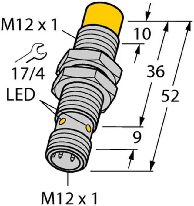 Main image of TURCK NI8-M12-AN6X-H1141 4611315 Inductive sensor NPN