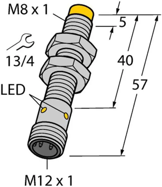 Main image of TURCK NI4U-EG08-AN6X-H1341 4600650 Inductive sensor NPN