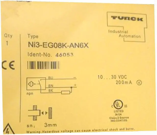 Main image of TURCK Ni3-EG08K-AN6X 4669700 Inductive sensor NPN