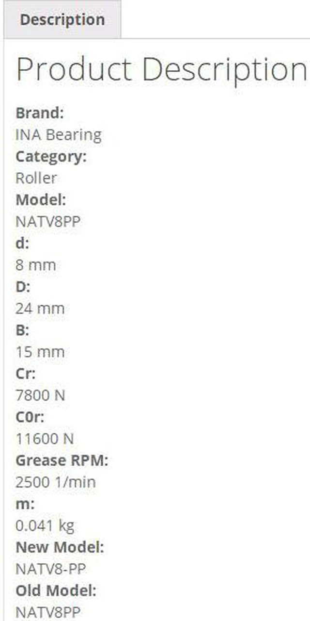 Alt view image 4 of 4 - INA NATV8PP Yoke Track Roller 8x24x15mm