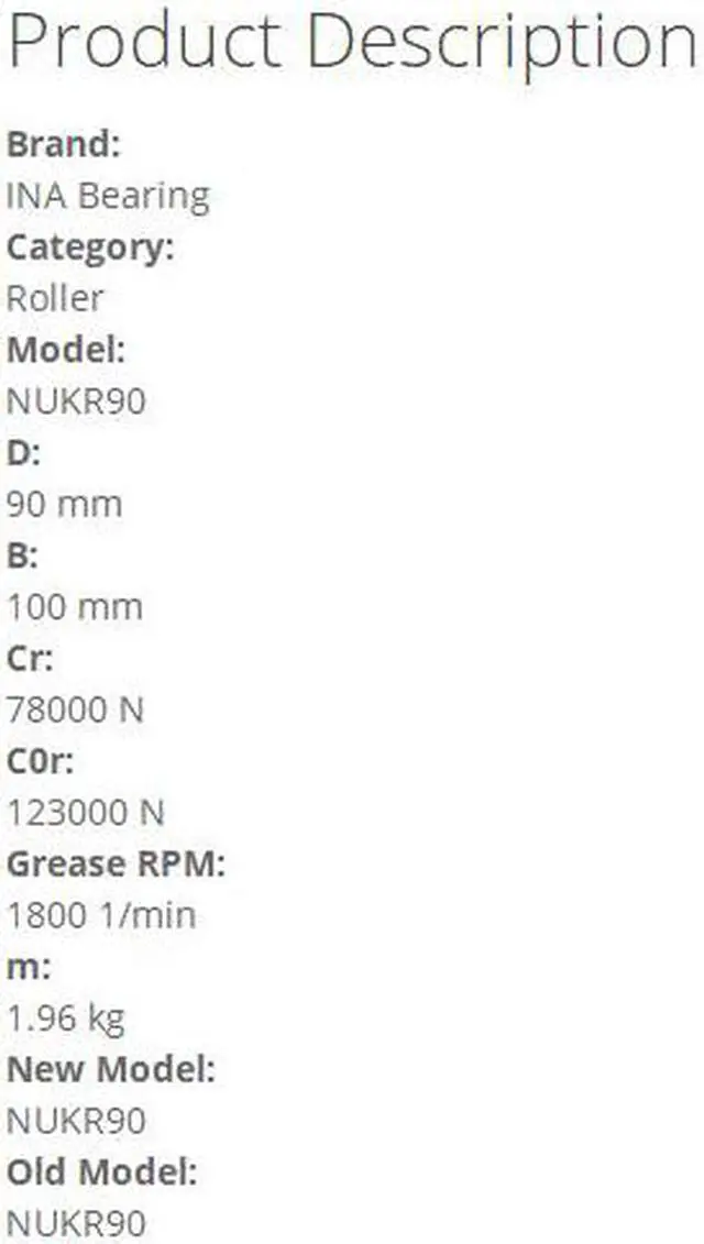 Alt view image 3 of 3 - INA NUKR 90 Cam follower bearings 30x90x100mm