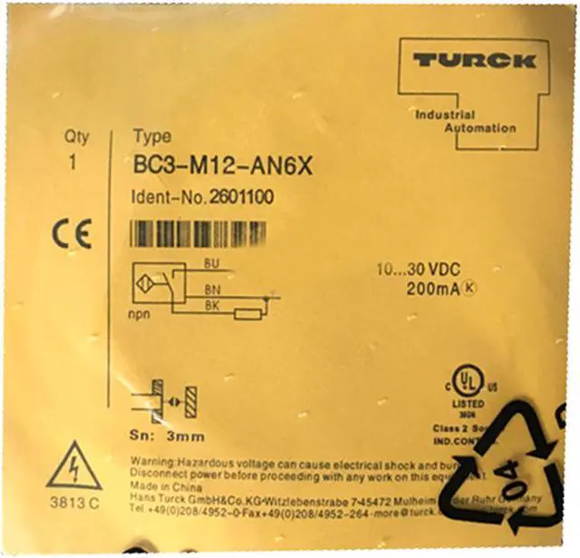 Main image of TURCK BC3-M12-AN6X 2601100 Inductive sensor NPN