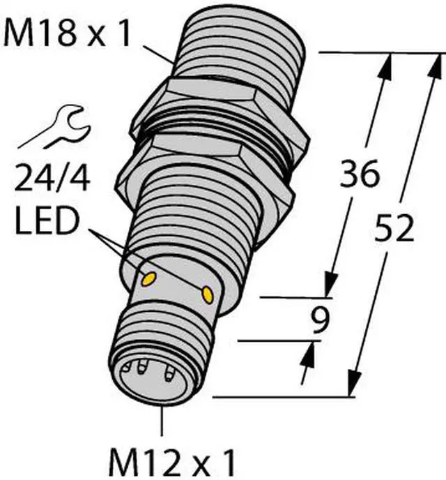Alt view image 2 of 2 - TURCK Bi8U-MT18-AP6X-H1141 1644730 Inductive sensor PNP