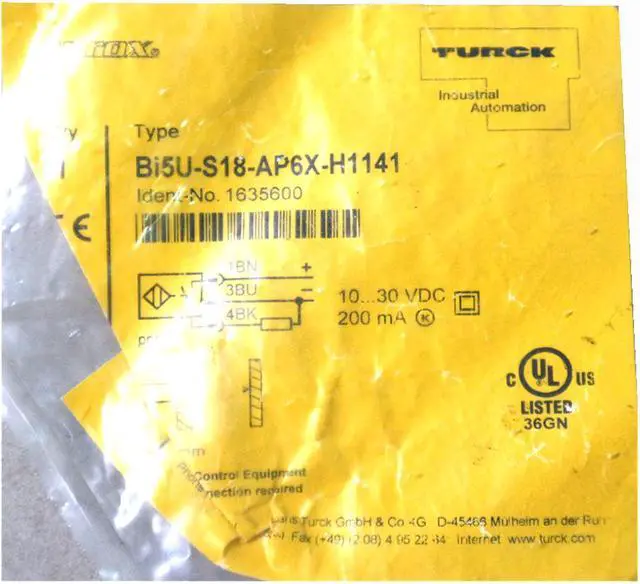 Alt view image 2 of 3 - TURCK BI5U-S18-AP6X-H1141 1635600 Inductive sensor PNP
