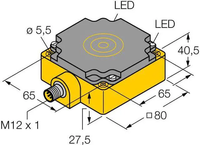 Alt view image 2 of 2 - TURCK NI75U-CP80-VP4X2-H1141 1540802 Inductive sensor PNP