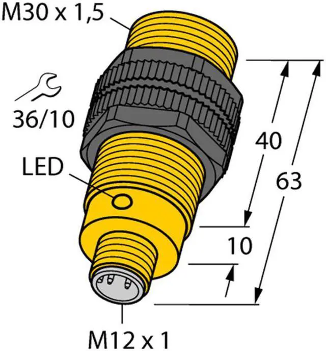 Main image of TURCK NI15-S30-AN6X-H1141 46583 Inductive sensor NPN