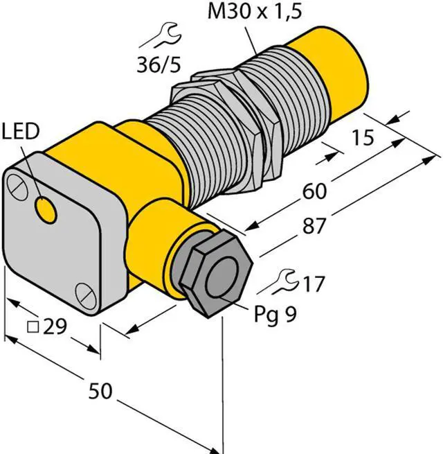 Main image of TURCK NI15-G30SK-AP6X2 4648600 Inductive sensor