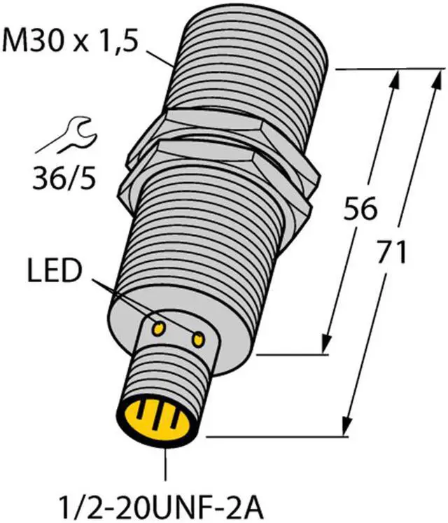 Main image of TURCK BI10U-G30-ADZ30X2-B3131  4281613 Inductive sensor