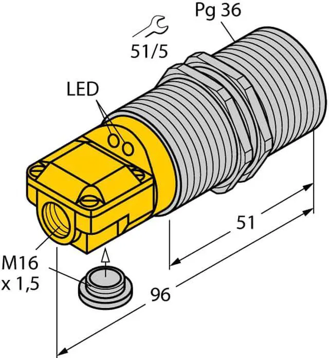 Alt view image 2 of 2 - TURCK BI25-G47SR-VP4X2 Inductive sensor 15648 PNP
