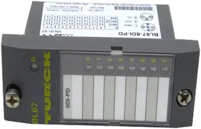 Alt view image 2 of 3 - TURCK BL67-8DI-PD 6827205 Zoom BL67 electronic module