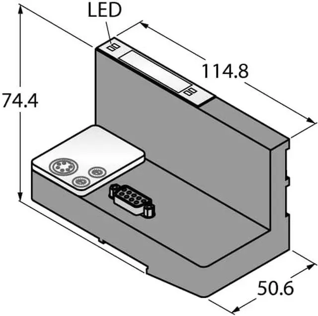 Alt view image 3 of 3 - TURCK BL20-GW-PBDP-12MB 6827002 Interface for PROFIBUS-DP