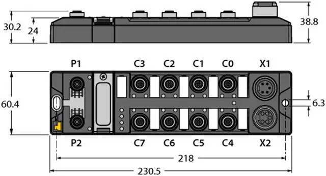 Main image of TURCK TBEN-L5-16DIP 6814085 Module for Ethernet