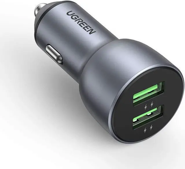 Main image of UGREEN USB Car Charger, 36W Dual QC 3.0 Fast Charging Adapter...
