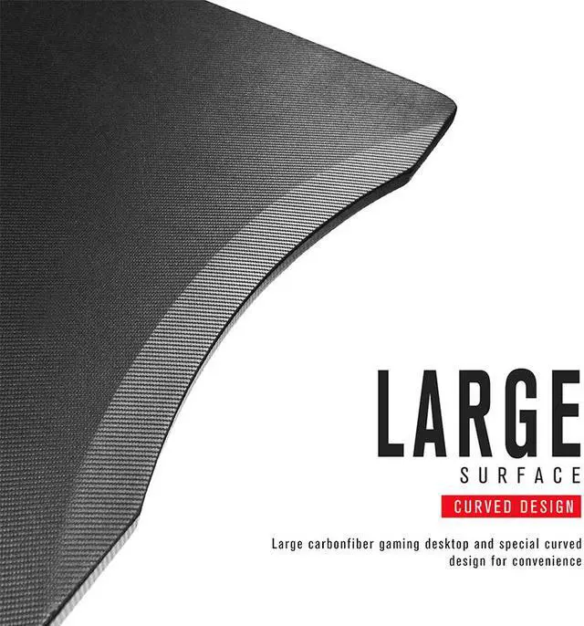 Alt view image 3 of 7 - GTRACING Gaming Desk Computer Office PC Gamer Table Pro Racing Style Professional Game Station Z-Shaped Gaming Controller Tablet Stand & Cup Holder, Black