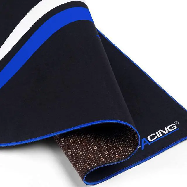 Alt view image 2 of 7 - GTRACING Gaming Chair Mat for Hardwood Floor 43 x 35inch Office Computer Gaming Desk Chair Mat for Hard Floor, Small Blue