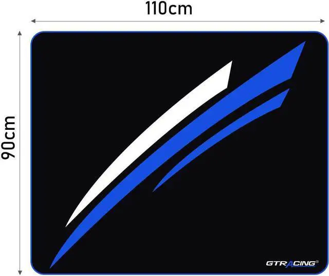 Alt view image 7 of 7 - GTRACING Gaming Chair Mat for Hardwood Floor 43 x 35inch Office Computer Gaming Desk Chair Mat for Hard Floor, Small Blue