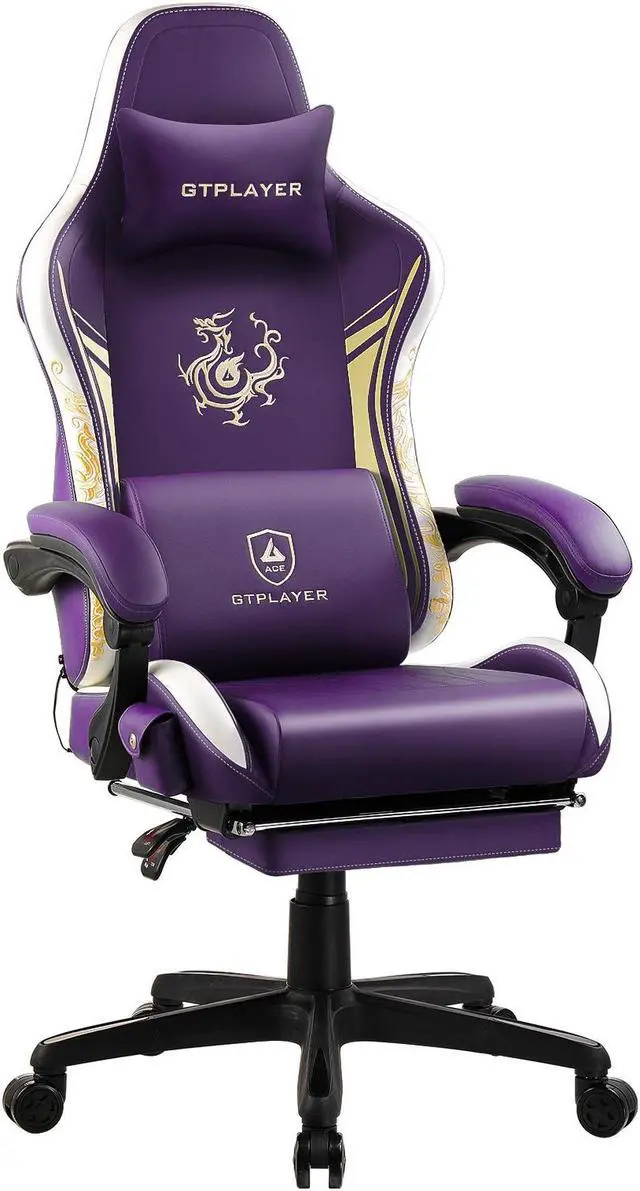 ergonomic chair computer gaming chair with footrest