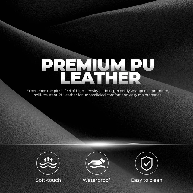 Alt view image 3 of 7 - Gaming Chair, Big and Tall, High Back Ergonomic with Pocket Spring Cushion, Footrest, Lumbar Support, 400 lbs Swivel Office Chair for Adults Black-Massage pillow PU-Leather