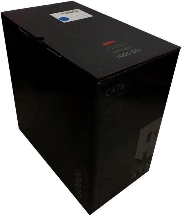 Alt view image 7 of 7 - Cat6 Plenum 1000 ft Bulk CMP 550 Mhz Ethernet Rated Cable Blue