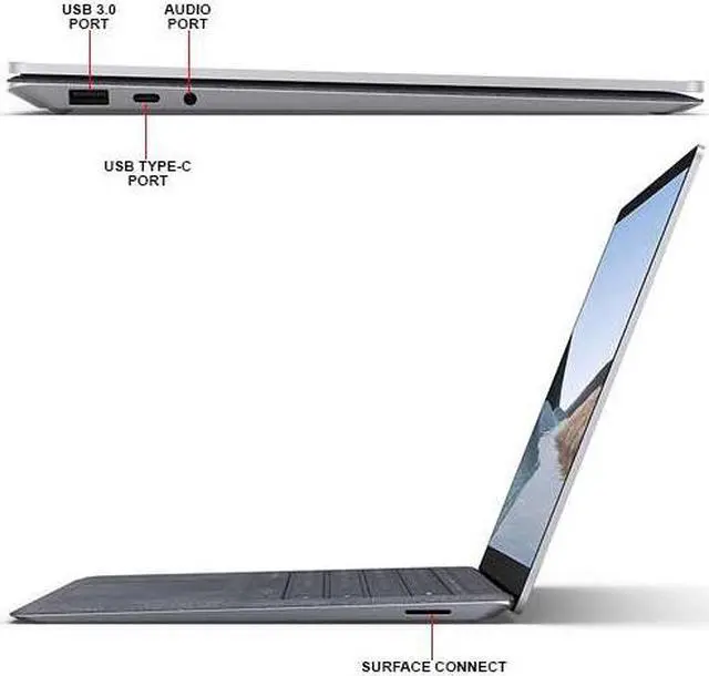 Alt view image 2 of 10 - Microsoft Surface Laptop 3  | 13.5in (2256 x 1504) Touch-Screen | Intel Core i5 (10th Gen) Processor | 8GB RAM | 256GB SSD Storage | Windows 10 Pro | (Alcantara) Platinum | (PKU-00001)