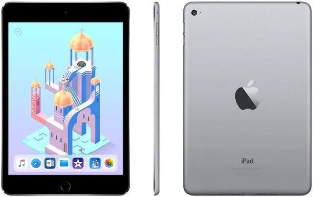 Alt view image 4 of 9 - Apple Grade B iPad Mini 4 128GB Wi-Fi + 4g Space Gray MK8D2LL/A