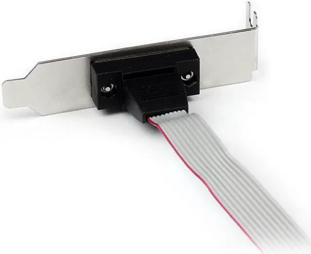 Alt view image 3 of 4 - 1 Port 16in DB9 Serial Port Bracket to 10 Pin Header - Low Profile