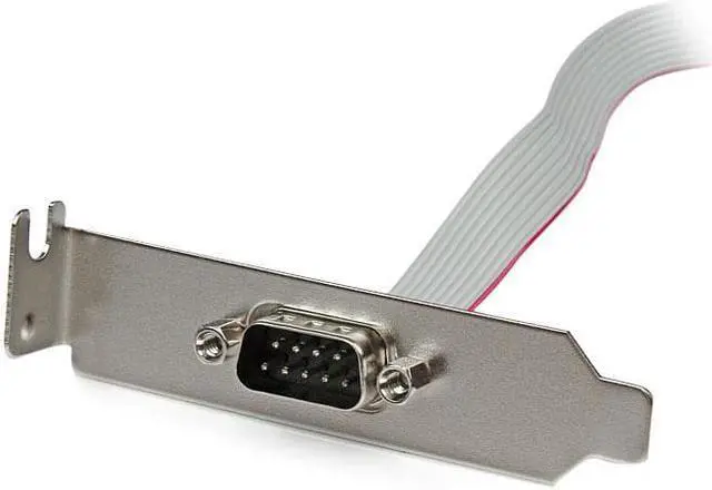 Alt view image 4 of 4 - 1 Port 16in DB9 Serial Port Bracket to 10 Pin Header - Low Profile